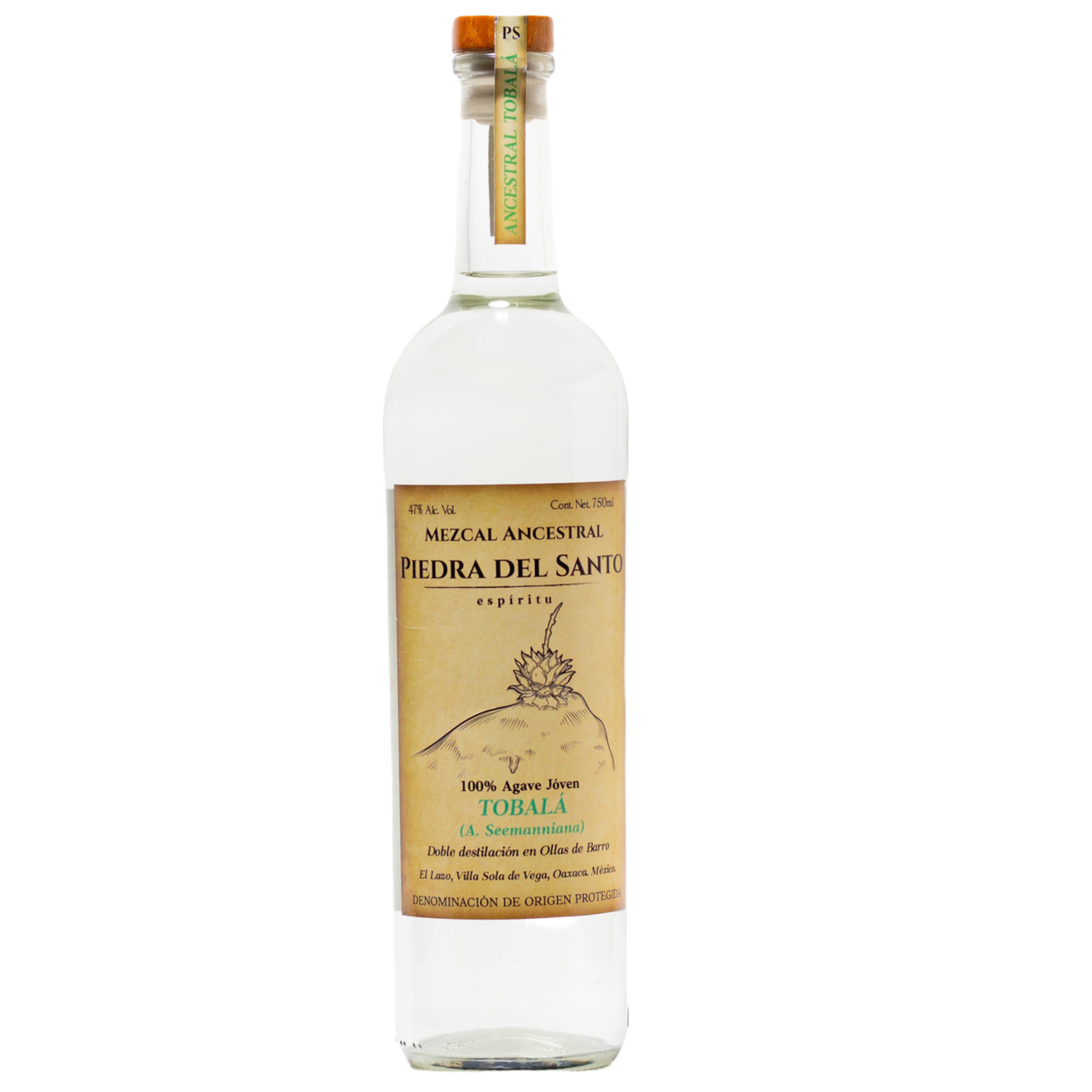 Mezcal Ancestral Piedra del Santo - Tobalá